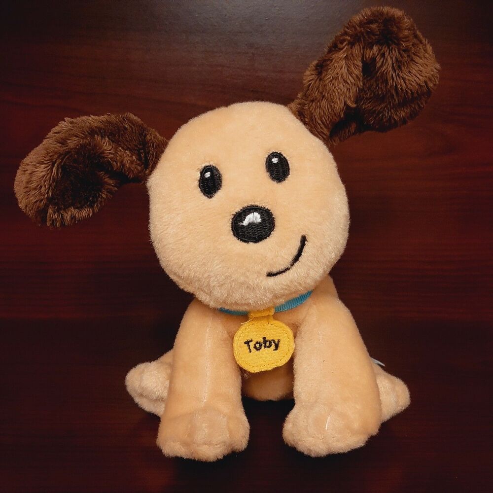 Unipak Little Passports Toby Puppy Dog Brown Plush Stuffed Animal Toy Small